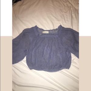 Off the shoulder crop top